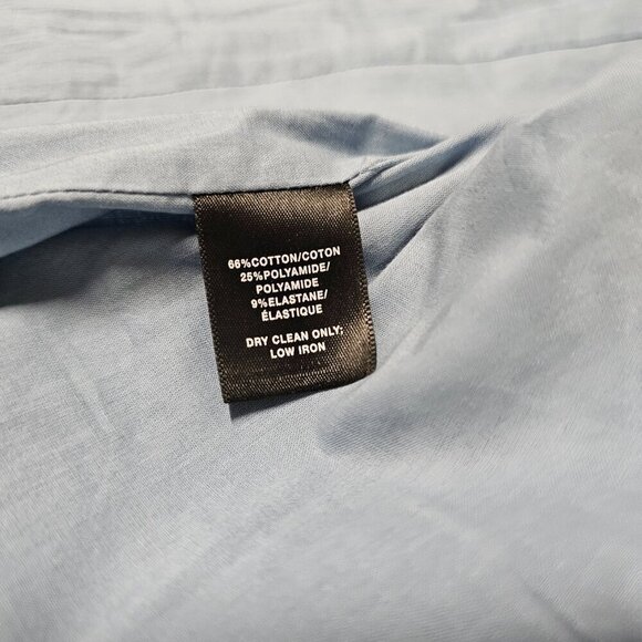 Lafayette 148 New York Sleeveless Full Zip Women Sheath Dress Size 8 Blue Cotton - Picture 11 of 14